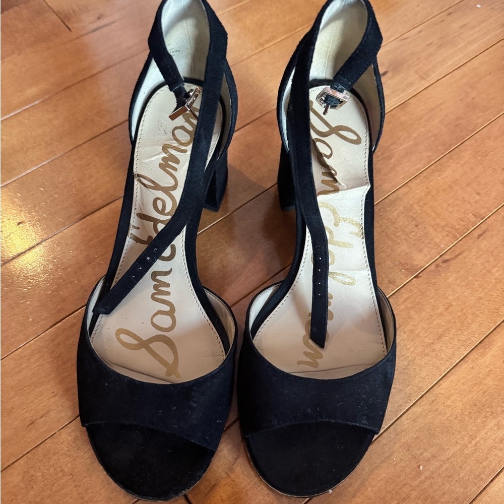 Sam Edelman Black Suede Heels